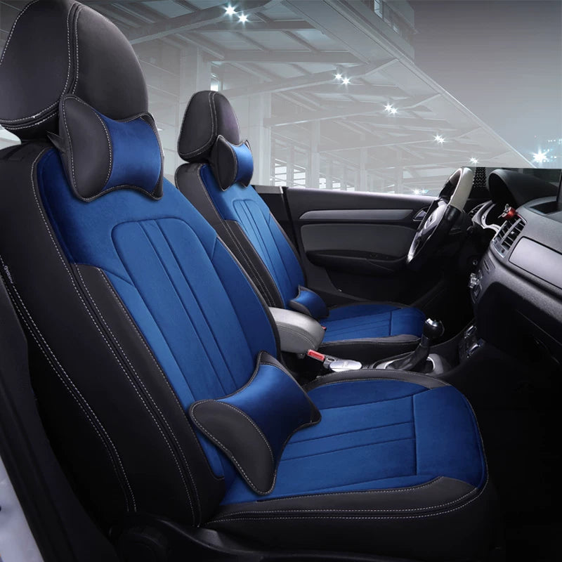 Audi Signature Full-Surround Seat Covers – Luxury Custom-Fit Leather and Suede Edition