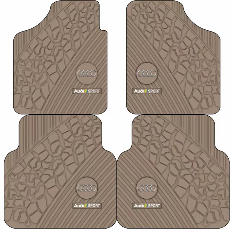 Audi Sport all-weather floor mat set – Beige Stone