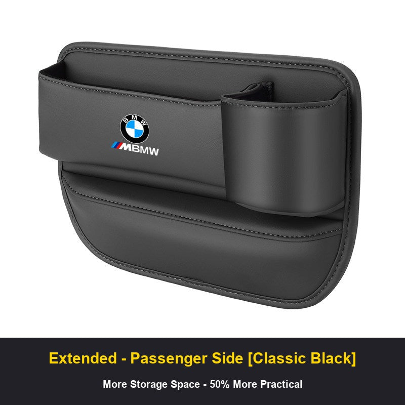 BMW seat gap organizer Extended Passenger Side Classic Black