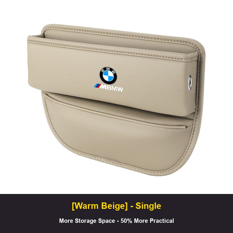 BMW seat gap organizer Warm Beige single