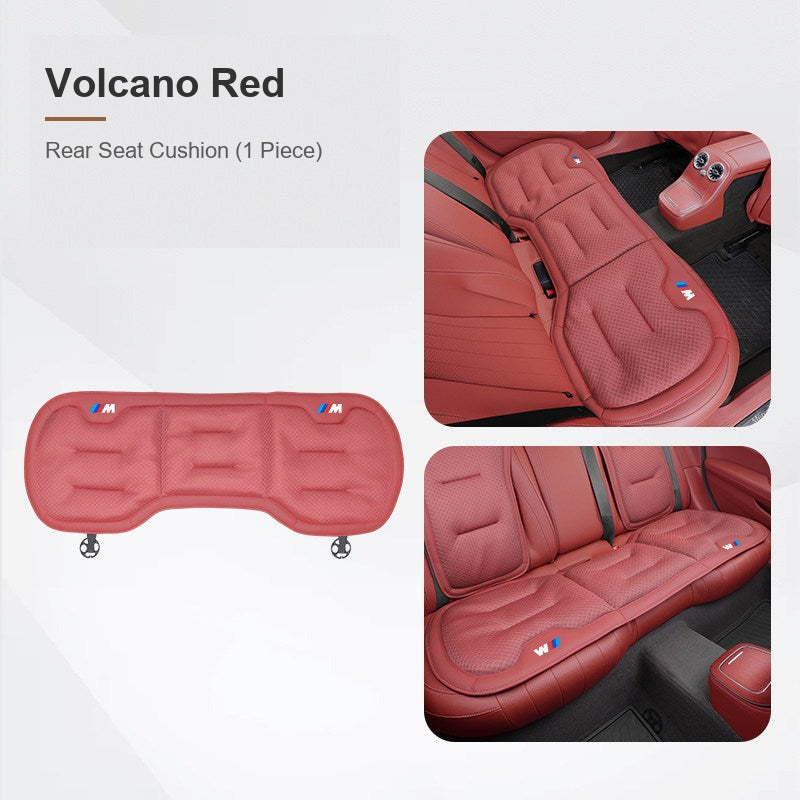 BMW ice silk seat cushion, Volcano Red, Rear Seat Cushion (1 Piece)