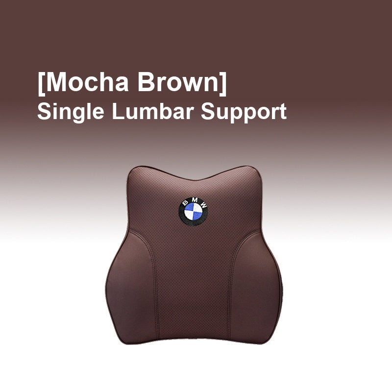 BMW Mocha Brown - Single Lumbar Support - Memory Foam Cushion