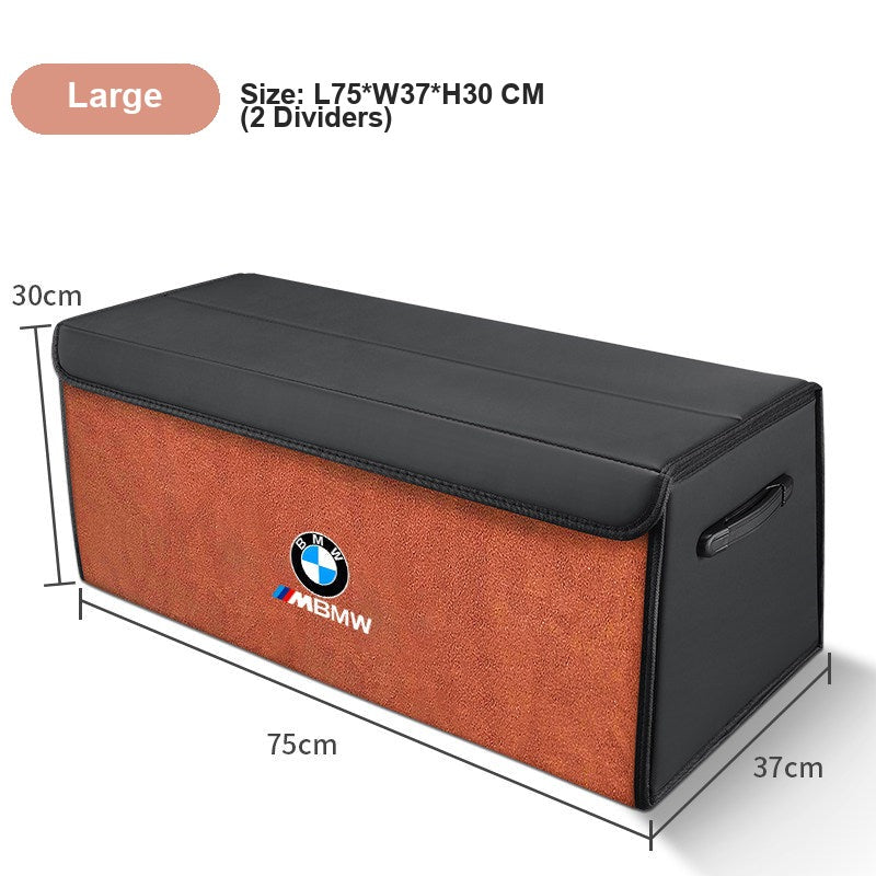 BMW car trunk storage box - BMW Storage Box Dual-Color Vibrant Orange Large (Length 75*Width 37*Height 30)