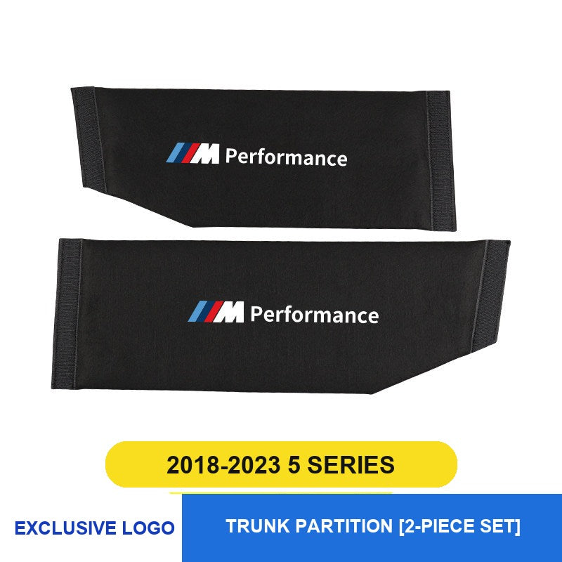 BMW trunk partition divider, fits 2018-2023 5 Series short wheelbase, 2-piece set