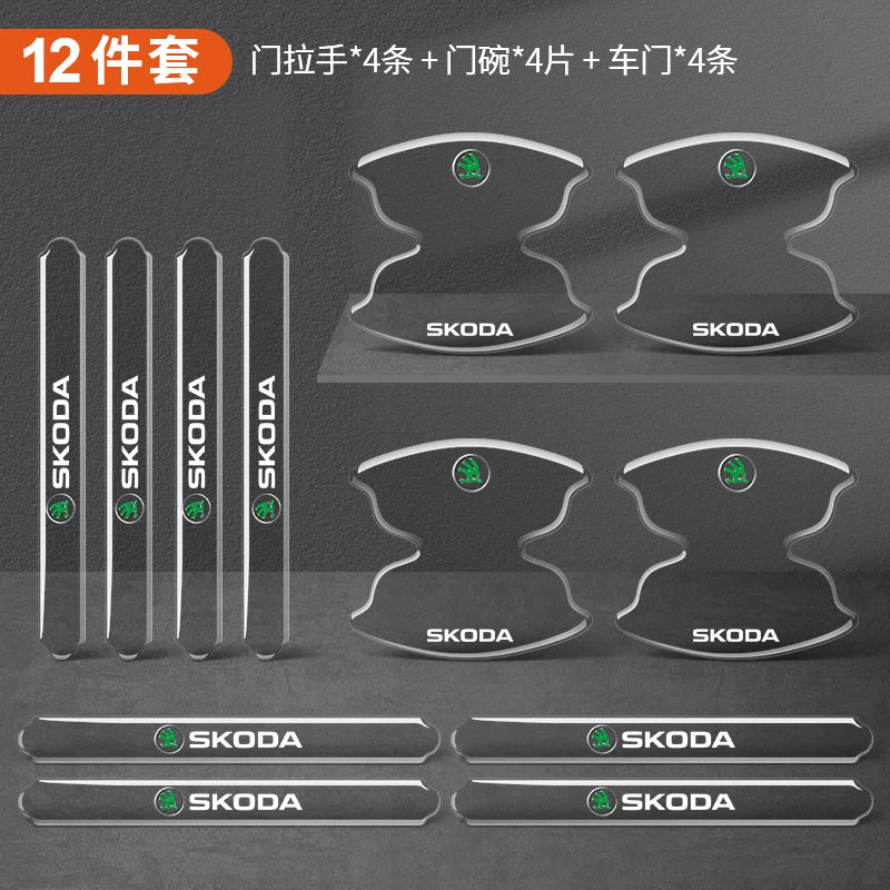 Car door handle stickers, door bowl protectors, anti-scratch scratch protectors, transparent paint protective films, decorative supplies