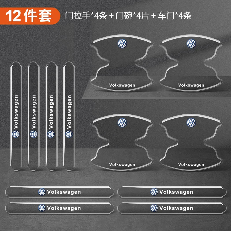 Car door handle stickers, door bowl protectors, anti-scratch scratch protectors, transparent paint protective films, decorative supplies