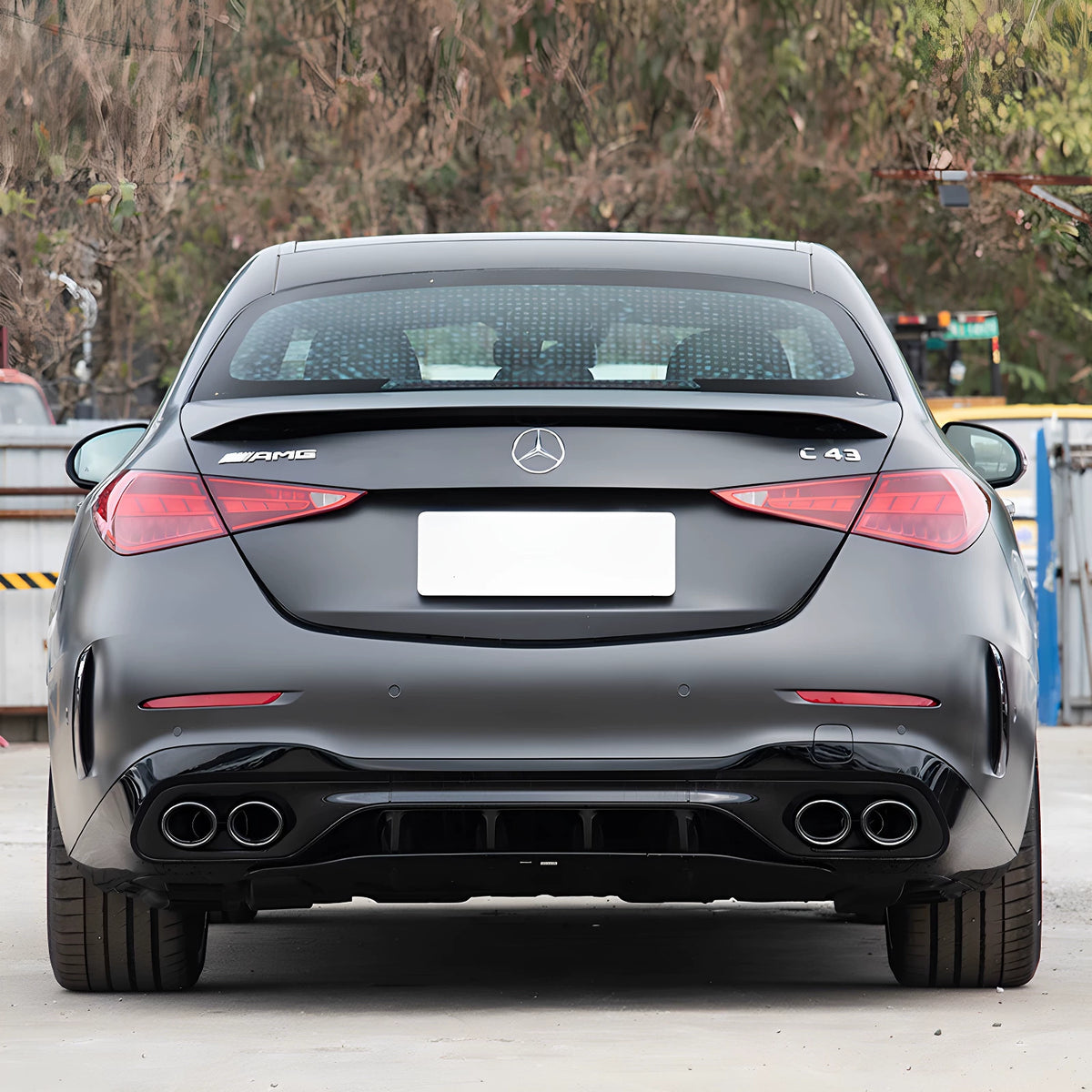 Mercedes-AMG C-Class Chrome Emblem Edition – Iconic Rear and Fender Lettering