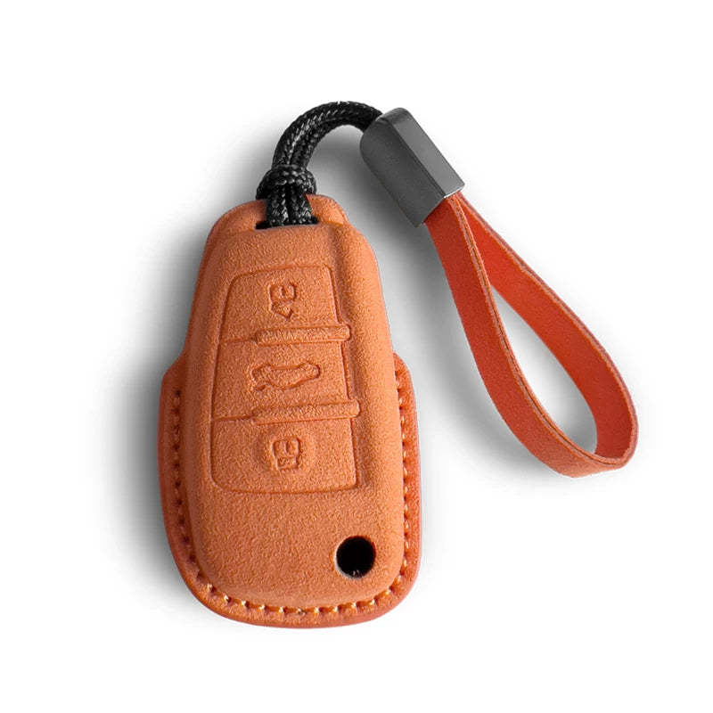 Audi Sport Suede Key Case – 3D Full-Wrap Stitched Cover in Four Signature Colours