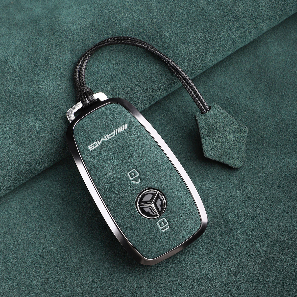 Premium Genuine Alcantara Mercedes-AMG Key Case – Imported Italian Suede with Alloy Frame for G63, G500, G350 and A35L