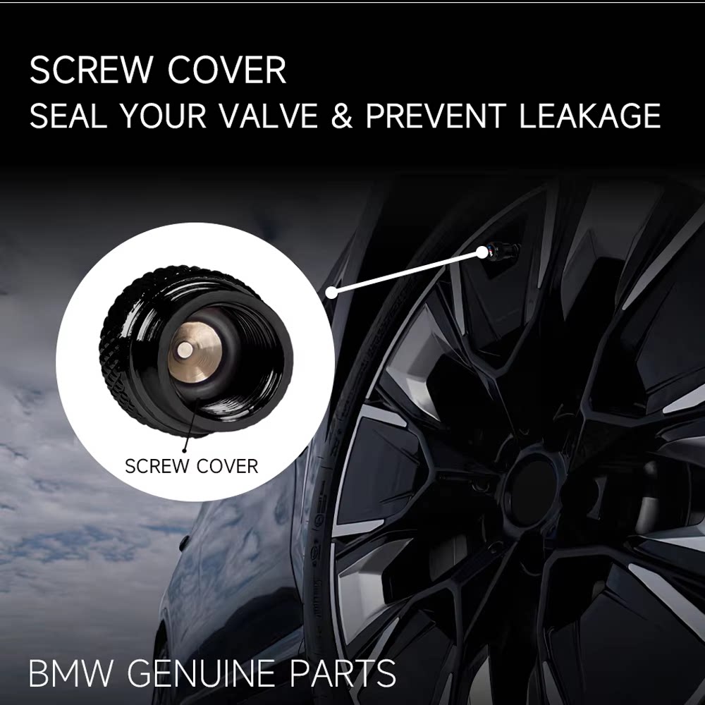 أغطية صمام إطار من سبيكة الألومنيوم BMW M - طقم من 4 قطع