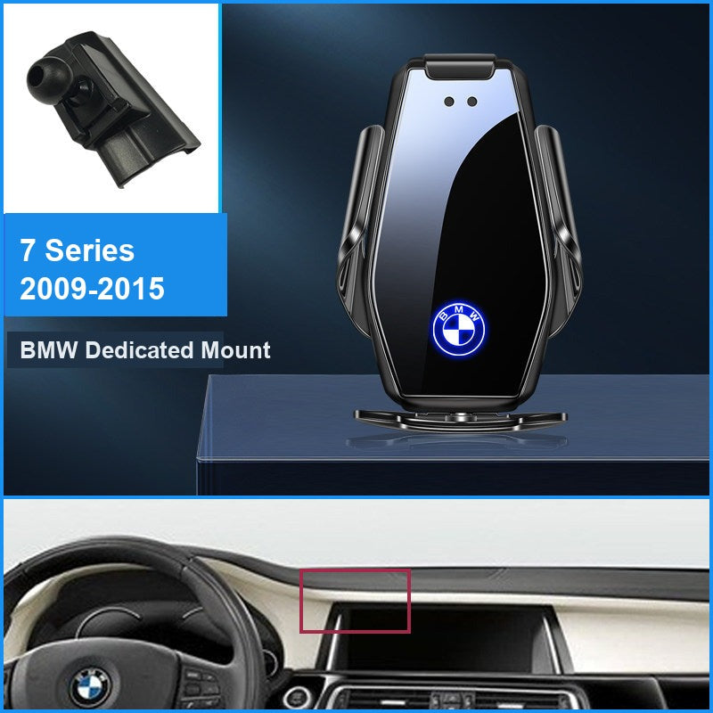 BMW wireless charging phone mount, 7 Series 2009-2015 fitment, black