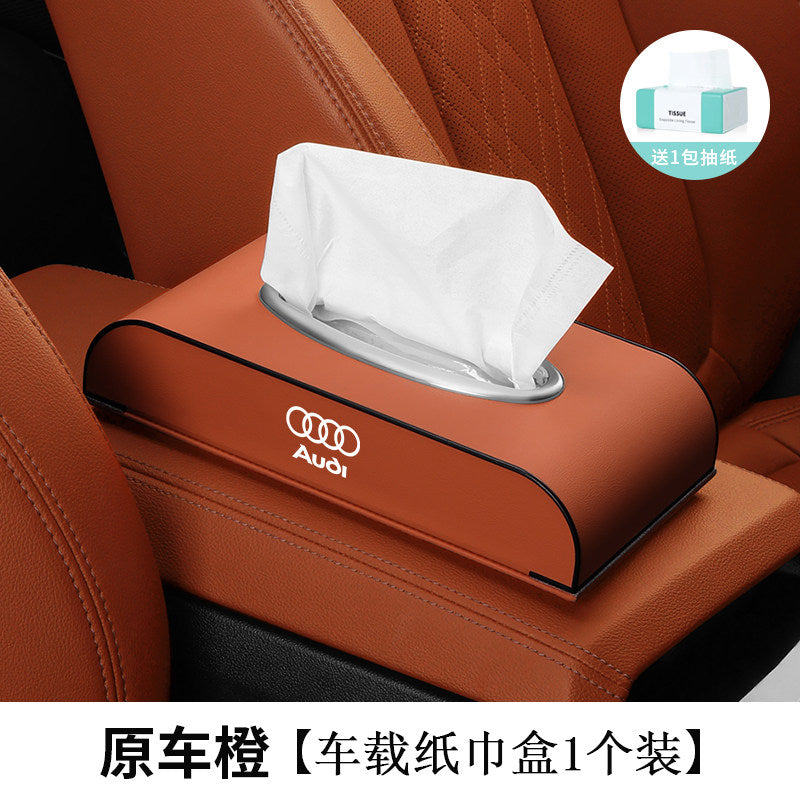 Suitable for Audi S A4LA6LA5Q5LQ7Q3 car tissue box A7A3Q2L car decoration paper drawer box