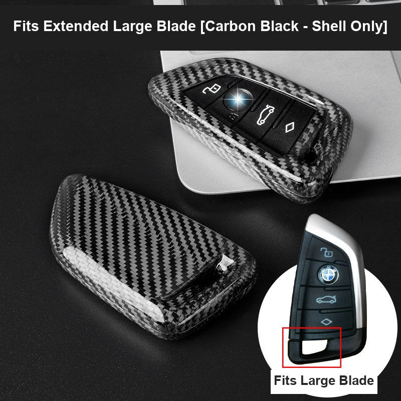 BMW Real Carbon Fiber Blade Key Fob Case - Luxury Protective Cover