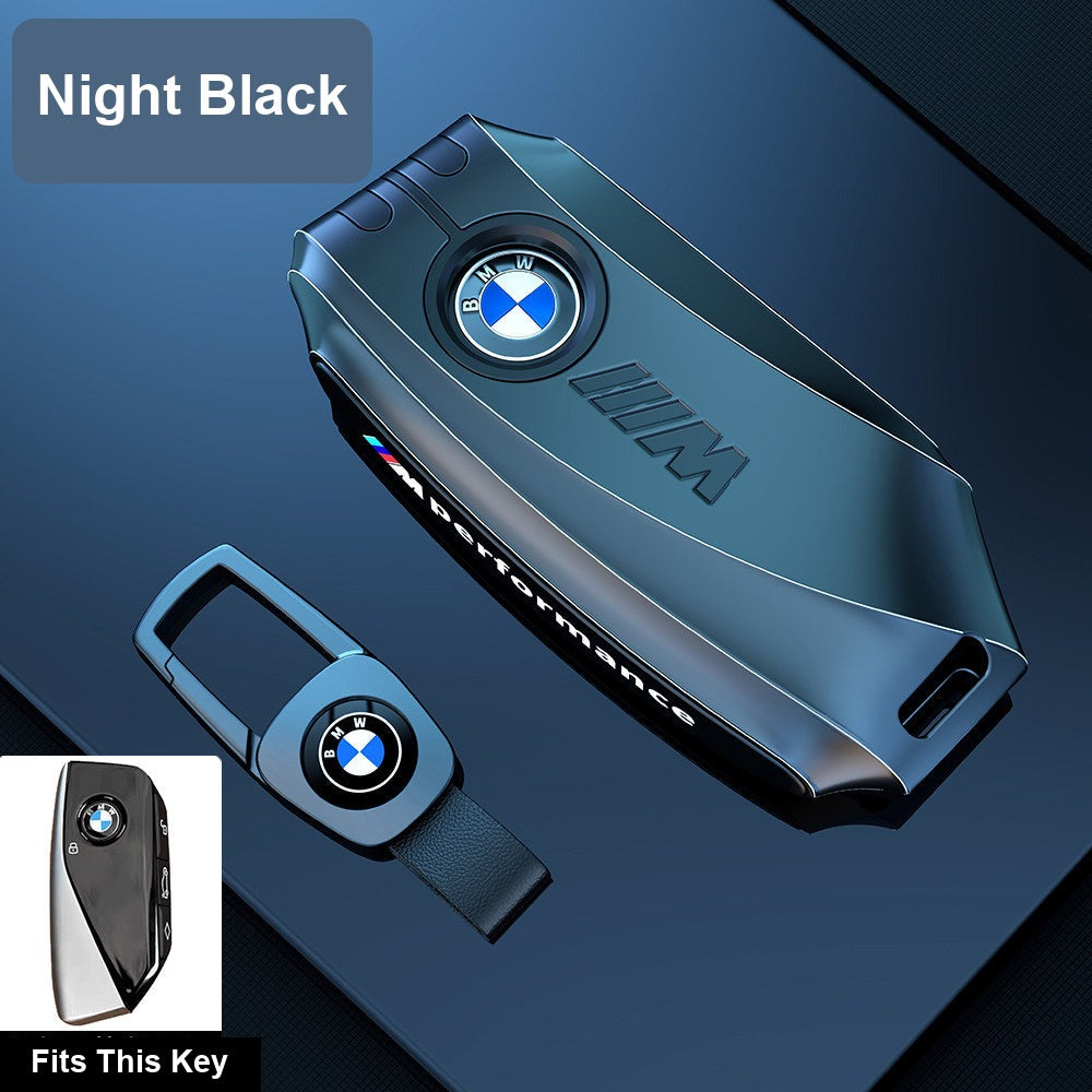 BMW key fob case - E Edition Night Black [with BMW ND Leather Buckle]
