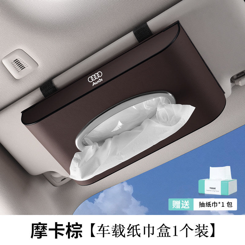 Suitable for Audi S A4LA6LA5Q5LQ7Q3 car tissue box A7A3Q2L car decoration paper drawer box