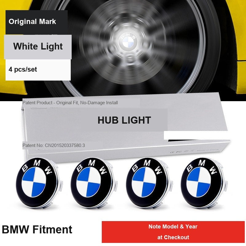 BMW original mark hub light white light 4 piece set