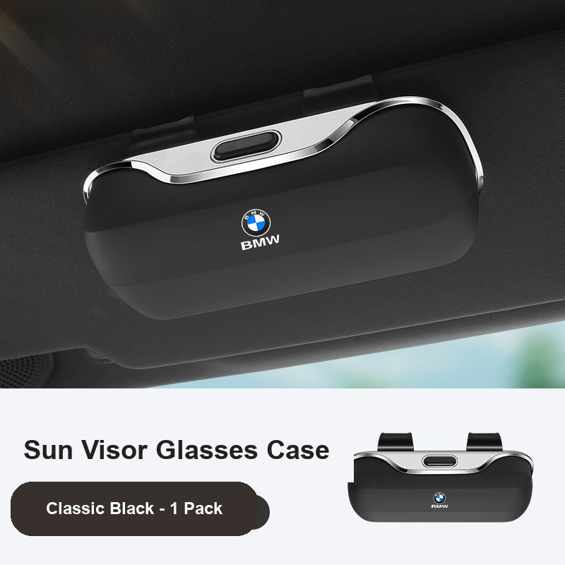 BMW sun visor glasses case in Classic Black, 1 pack
