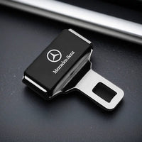 Signature Crest Seat Belt Buckle Clip – Piano Black Mini Edition with Chrome Tongue