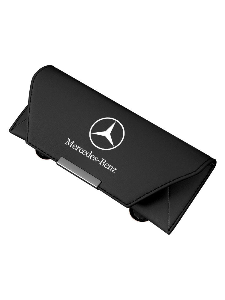 Suitable for Mercedes-Benz in-car glasses case E300L C260L GLC EQE A180 sun visor sunglasses clip storage