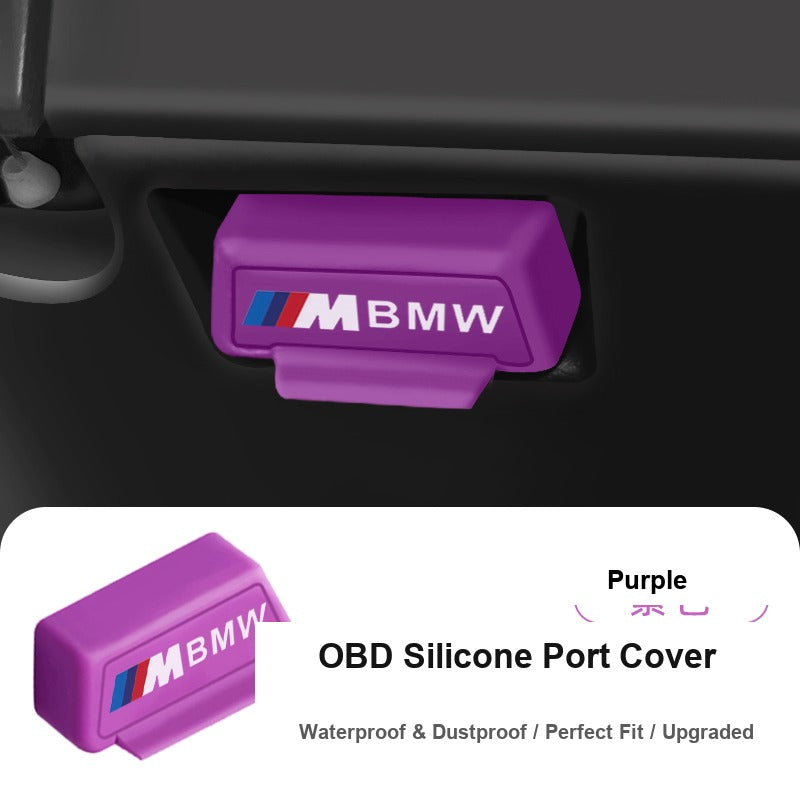 غطاء سيليكون واقٍ لمنفذ OBD متوافق مع BMW الفئة 3، 4، 5، 7، 1 - غطاء غبار وحماية
