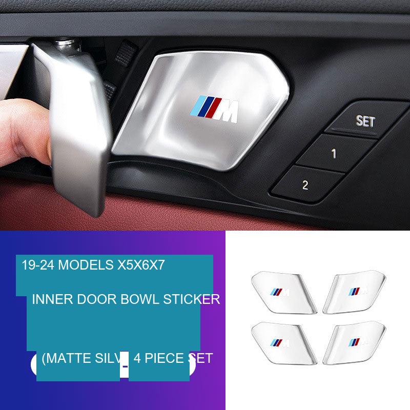Комплект защитных накладок на внутренние дверные ручки BMW (4 шт.)