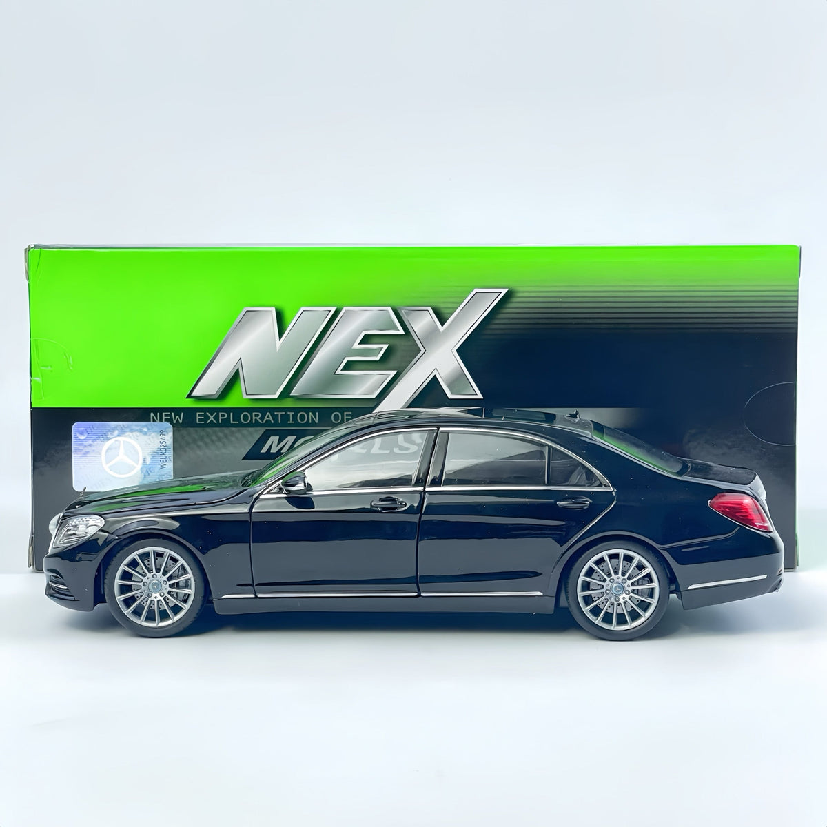 Пользовательский номерной знак 1:24 Mercedes-Benz S-Class Симуляционная модель автомобиля из сплава