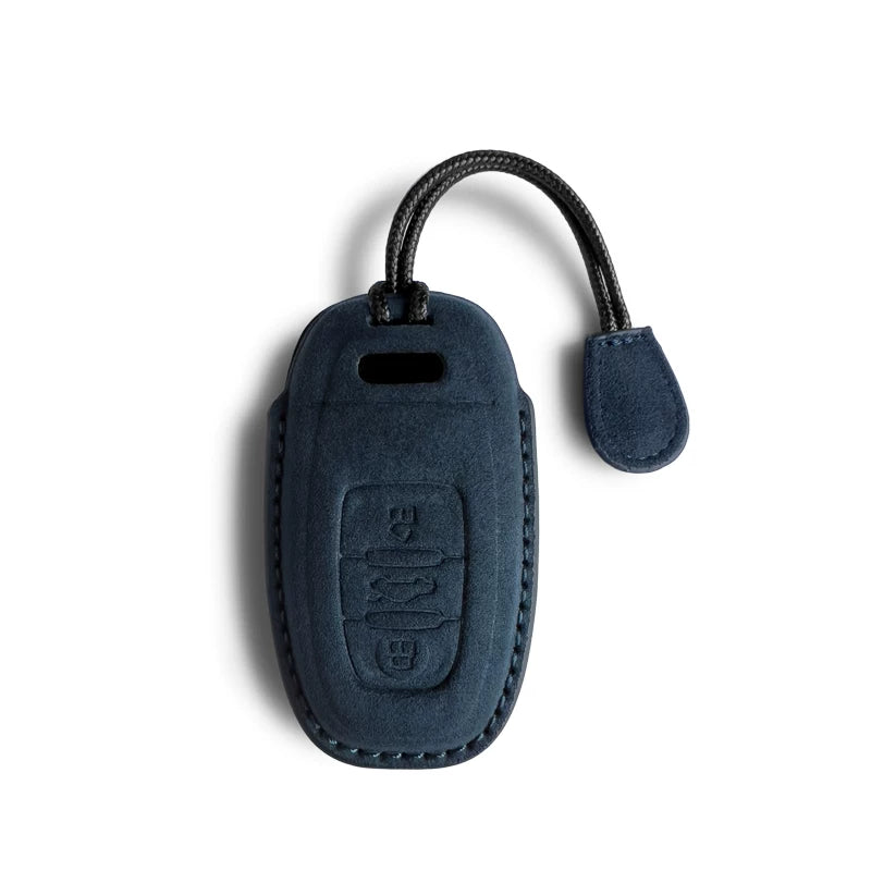 Audi Sport Suede Key Case – 3D Full-Wrap Stitched Cover in Four Signature Colours
