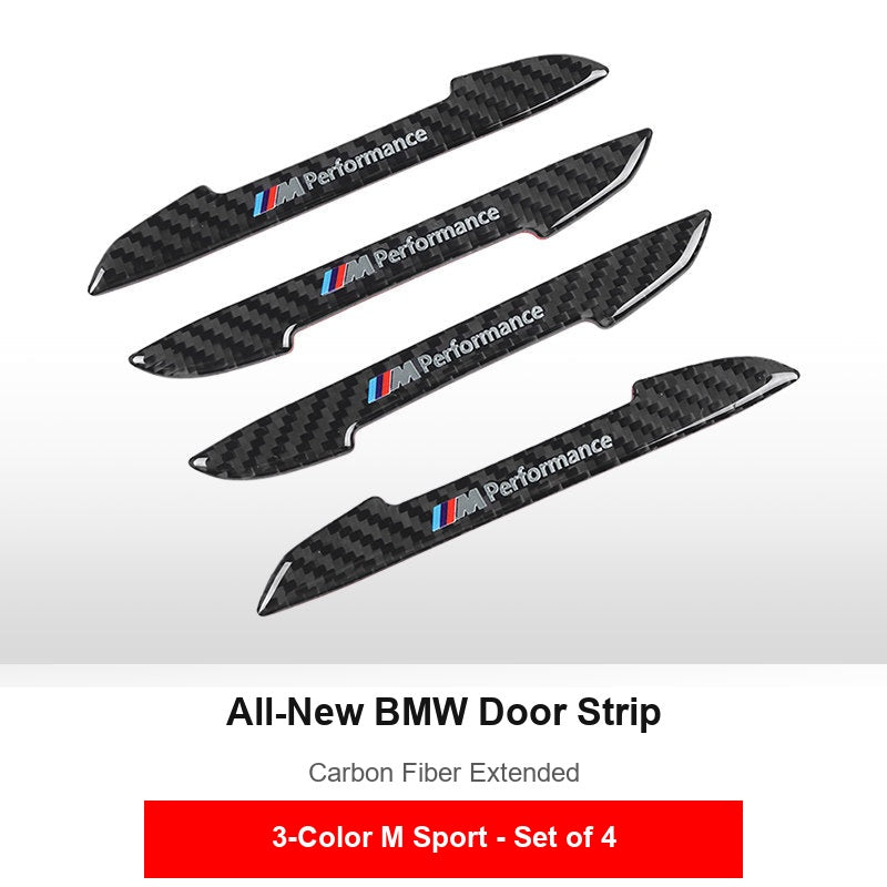 BMW carbon fiber door anti-collision strips, M Performance, set of 4