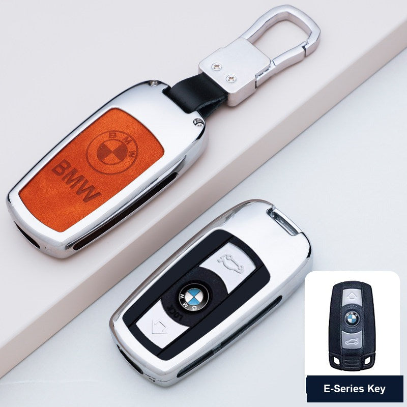 BMW E-Series key case - silver metal buckle