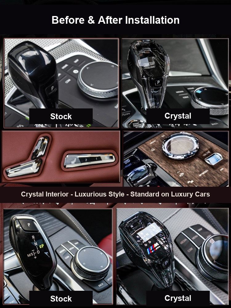 BMW Crystal Gear Knob - Before and After Installation
