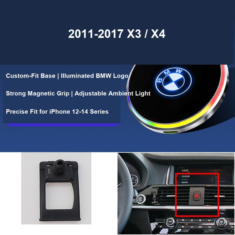 BMW magnetic phone mount 2011-2017 X3 X4 fitment
