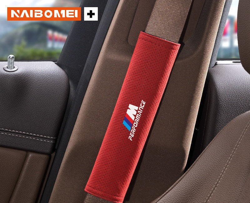 BMW M Performance seat belt shoulder pad, flame red, single, 23cm