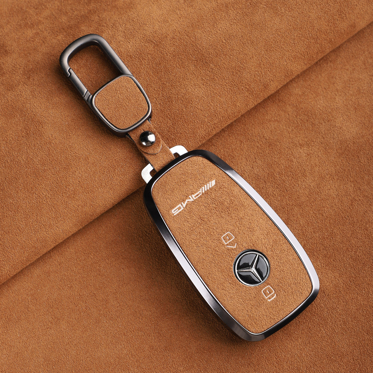 Premium Genuine Alcantara Mercedes-AMG Key Case – Imported Italian Suede with Alloy Frame for G63, G500, G350 and A35L