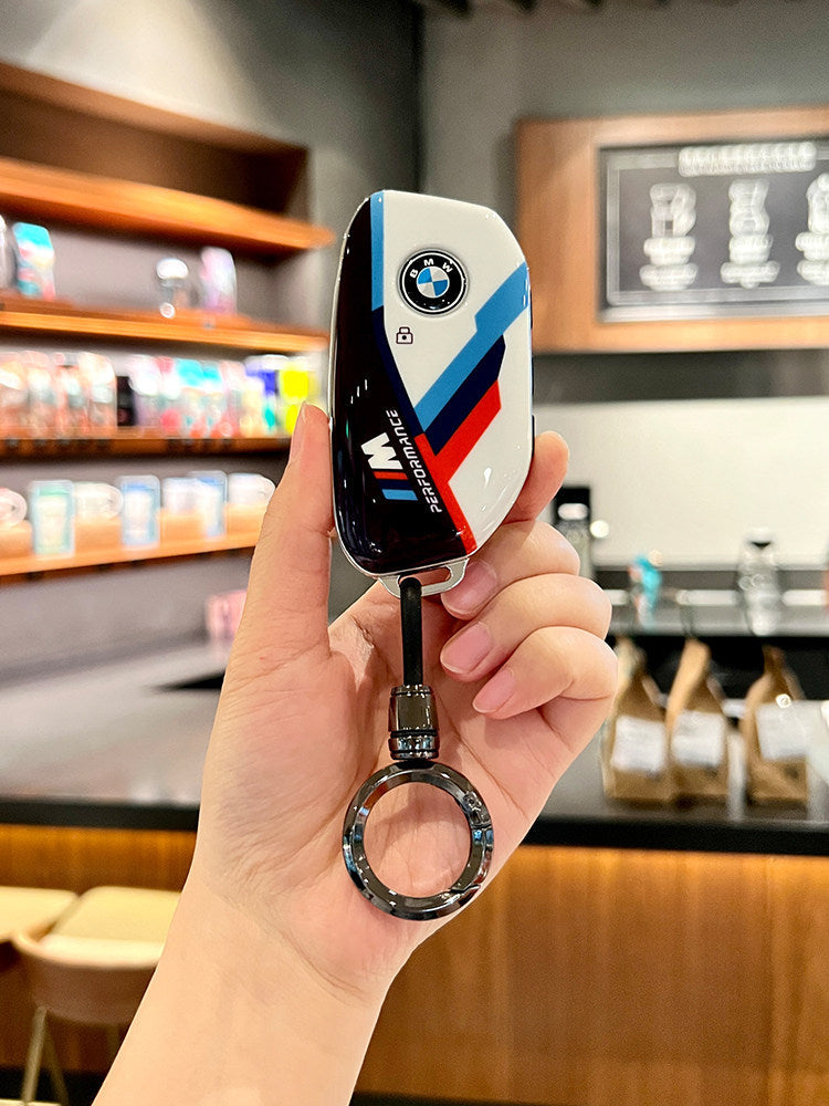 BMW new model smart key case with keychain accessory