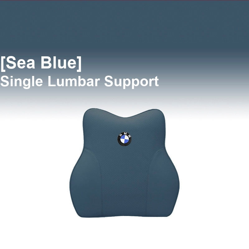 BMW Sea Blue - Single Lumbar Support - Memory Foam Cushion