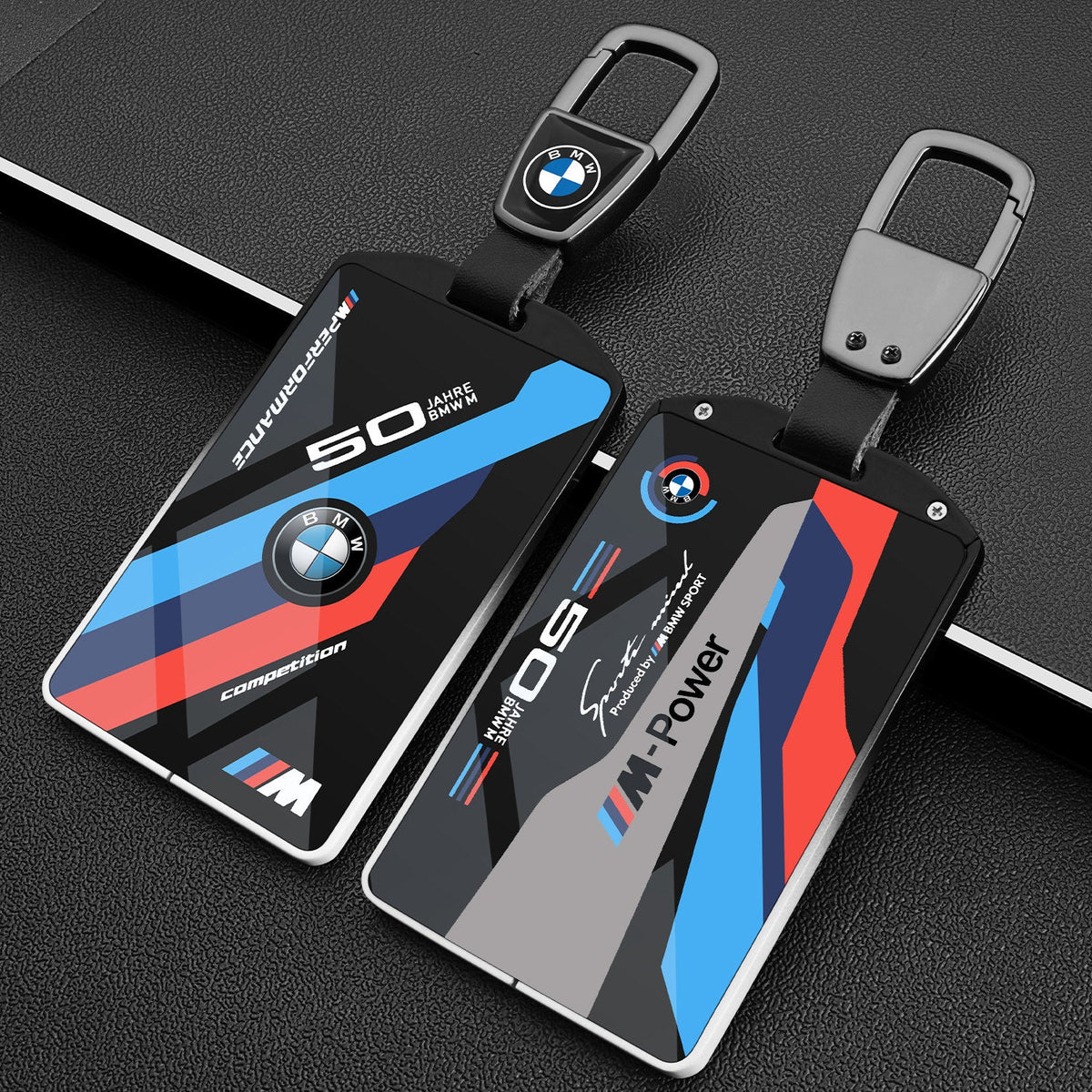 BMW Card Key Cover - Racing-Style Metal Card Holder