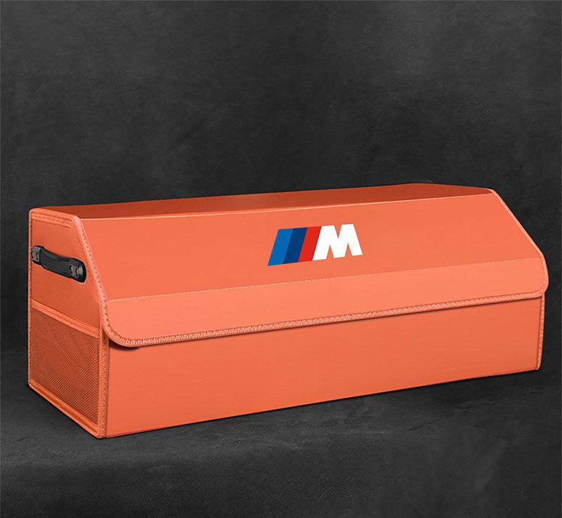 Vitality orange leather BMW M trunk storage box - large size, standard configuration
