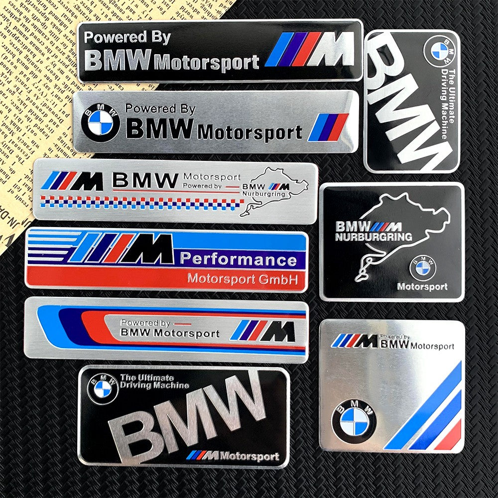 BMW & Mercedes-Benz Metal Emblem Badge Stickers
