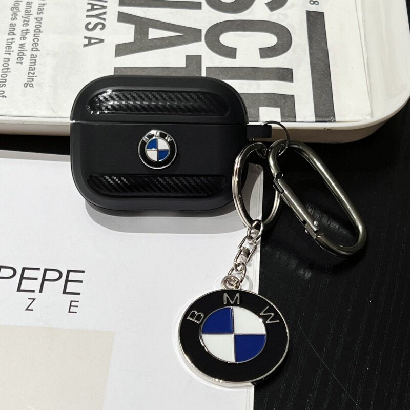 Car Logo AirPods Case - Carbon Fiber Cover for AirPods Pro 1/2/3, 3rd/4th/5th Gen