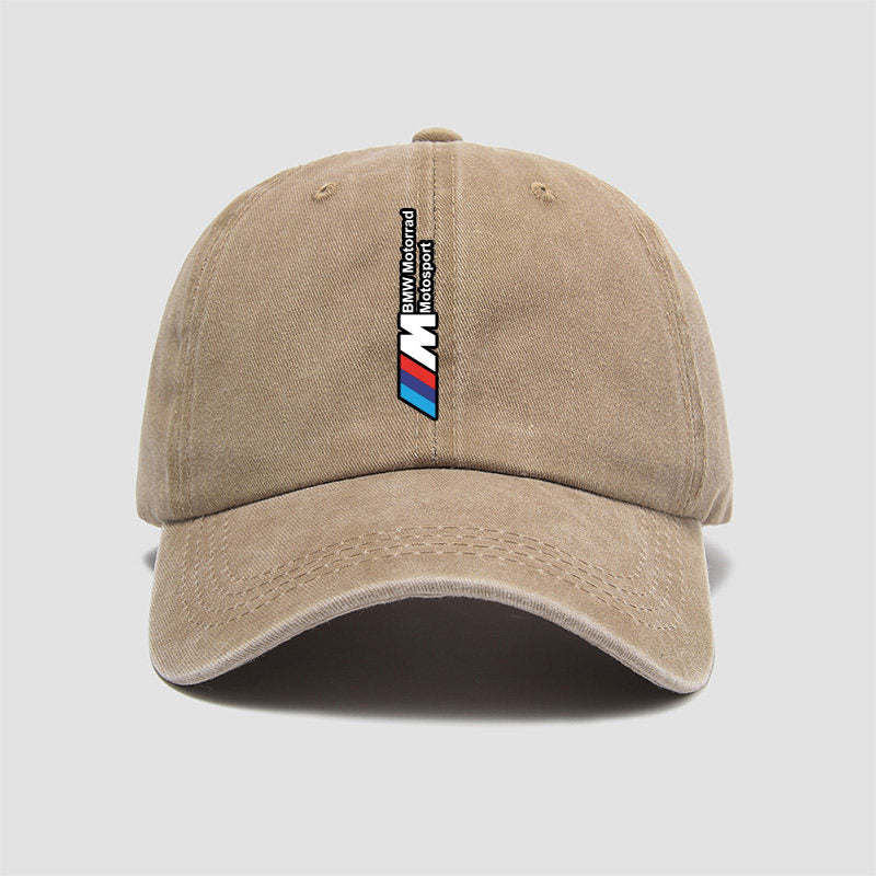 BMW M Performance washed cotton cap in khaki with embroidered M logo