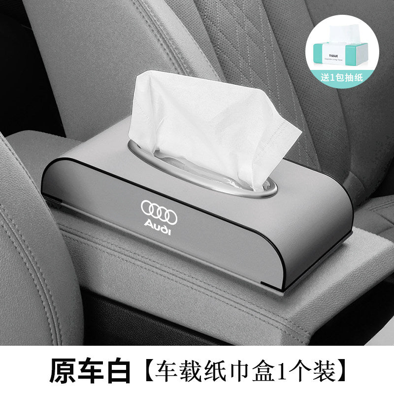 Suitable for Audi S A4LA6LA5Q5LQ7Q3 car tissue box A7A3Q2L car decoration paper drawer box