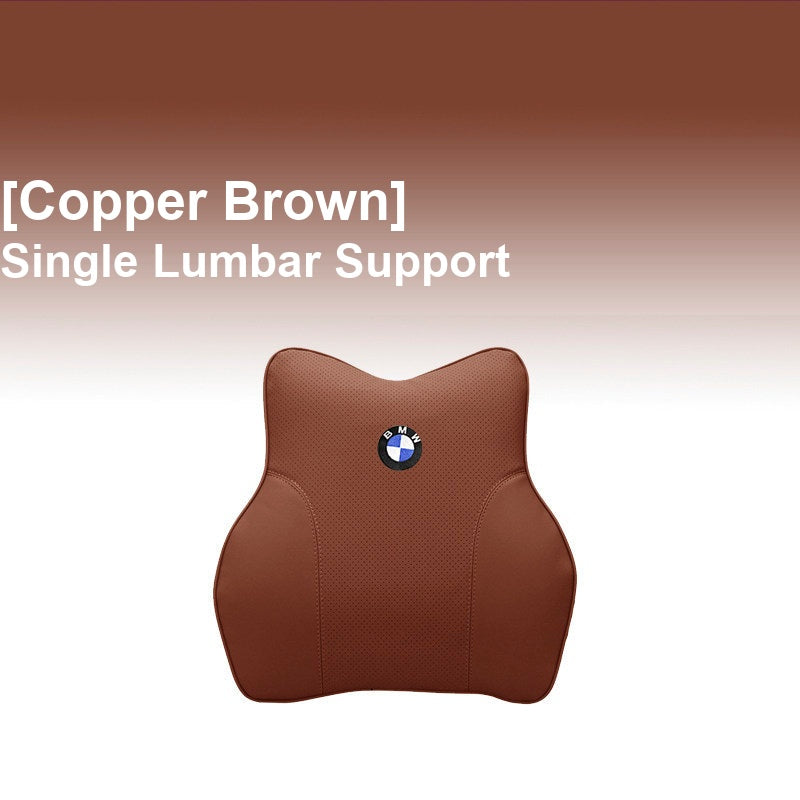BMW Copper Brown - Single Lumbar Support - Memory Foam Cushion