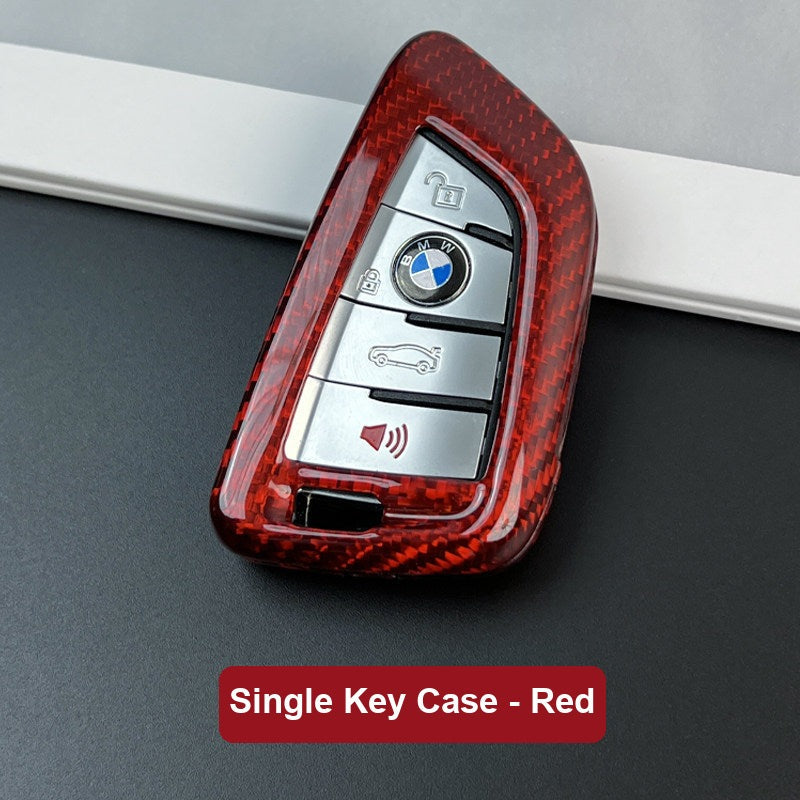 BMW Real Carbon Fiber Blade Key Fob Case - Luxury Protective Cover