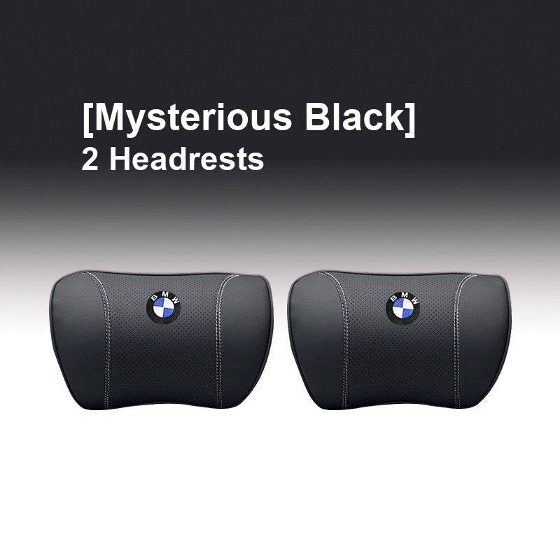 BMW Mysterious Black - 2 Headrests - Memory Foam Cushion