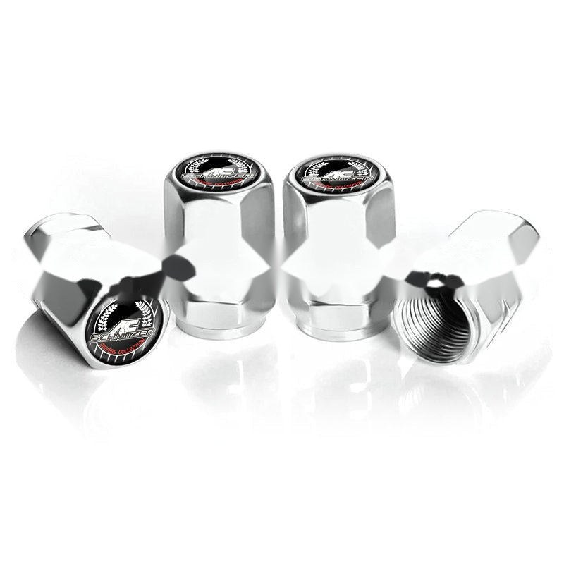 AC Schnitzer silver tire valve caps, set of four