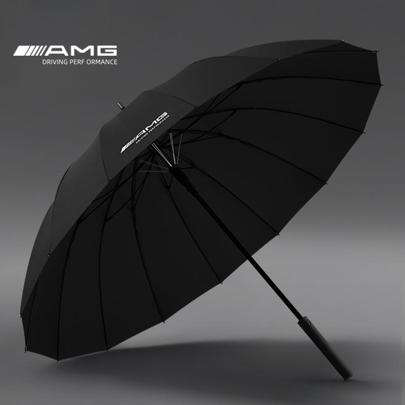 It is suitable for Mercedes-Benz umbrellas, original large umbrellas, high-end sunscreen 4S car special original automatic long-handled folding umbrellas