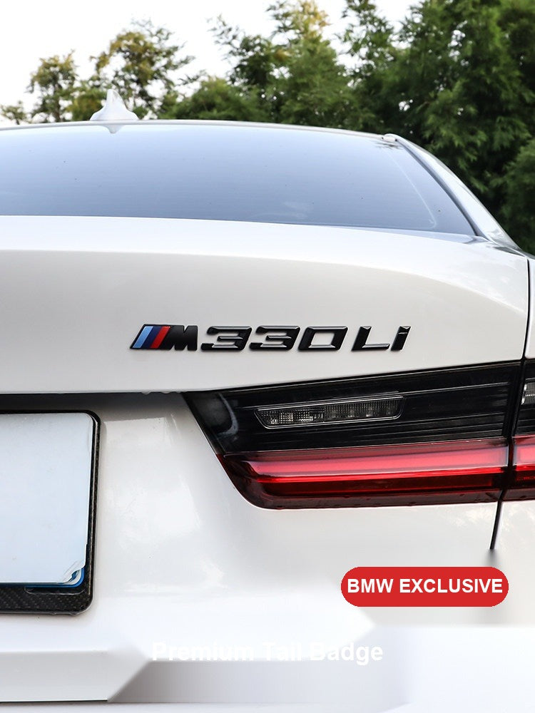 BMW rear trunk badge installed on car - premium tail badge