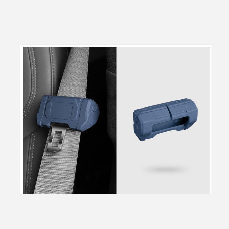 BMW M seat belt buckle silicone cover blue large size