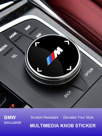 BMW M multimedieknop-klistermærke - Præcisionstilpasset cover