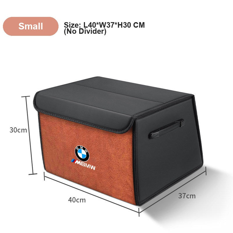 BMW car trunk storage box - BMW Storage Box Dual-Color Vibrant Orange Small (Length 40*Width 37*Height 30)